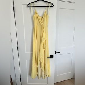 Full length dress, yellow, size 0